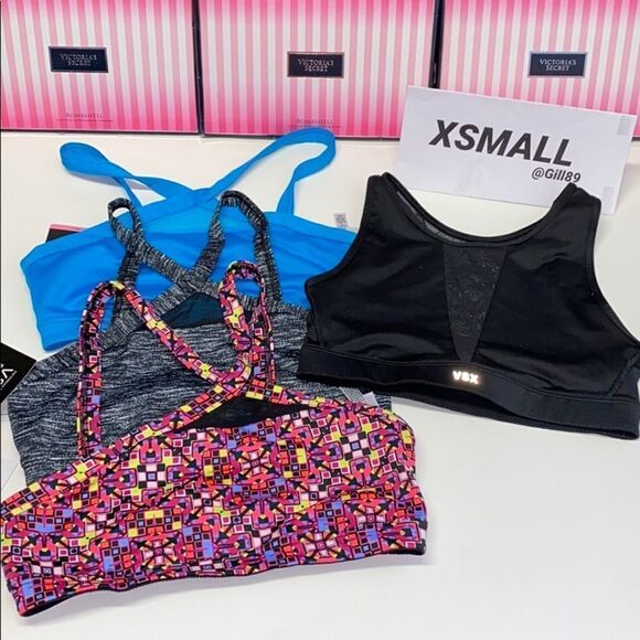 NWT BUNDLE VICTORIA SECRET SPORT BRA LOT 4 - Picture 1 of 8